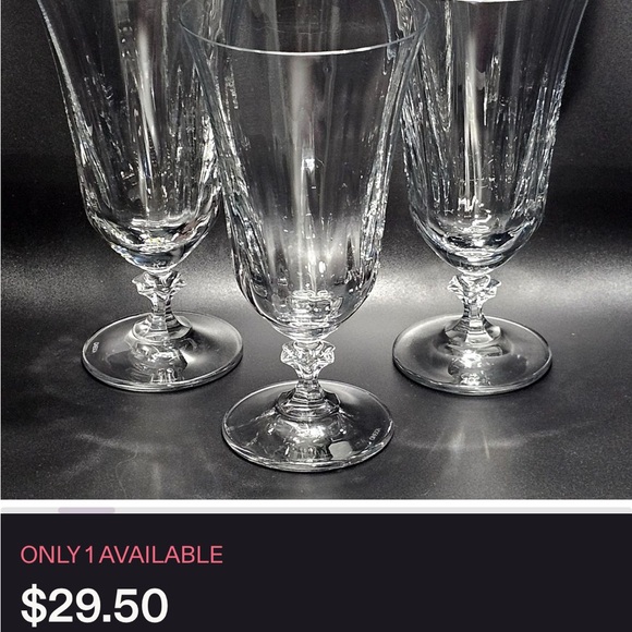 Sophisticated Clear Glass Goblet Set - Picture 1 of 3